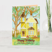 ハッピーバースデー実在ーエステートエージェントハウス カード (正面)