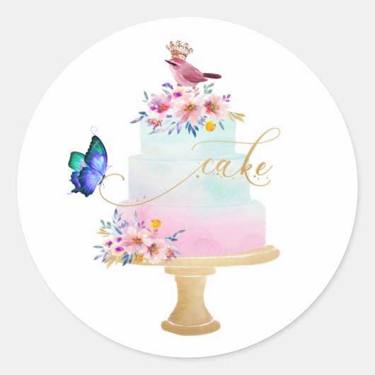 ハッピーバースデー封筒用シール、シール ラウンドシール (正面)