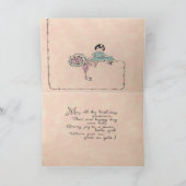 ハッピーバースデー小さな女の子! カード (内部)