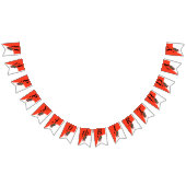 ハッピーバースデー小さな少年たちスノードスノーレッド バンティングフラッグ (全)