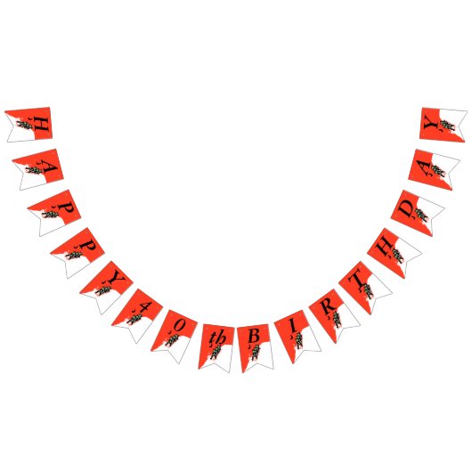 ハッピーバースデー小さな少年たちスノードスノーレッド バンティングフラッグ (全)