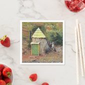 ハッピーバースデー小妖精や小人ハウス スタンダードカクテルナプキン (インサイチュ)