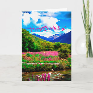ハッピーバースデー山のヴィスタカード カード