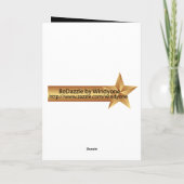 ハッピーバースデー山羊座ヤギ土星グリーティング カード (裏面)