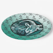 ハッピーバースデー山羊座占星術〔占星術の〕十二宮図ヤギ ペーパープレート (アングル)