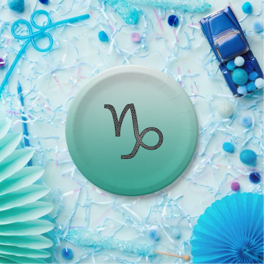 ハッピーバースデー山羊座占星術〔占星術の〕十二宮図 ペーパープレート