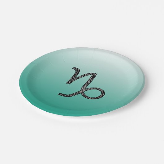 ハッピーバースデー山羊座占星術〔占星術の〕十二宮図 ペーパープレート (アングル)