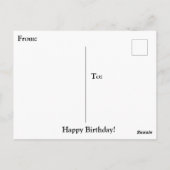 ハッピーバースデー山羊座占星術〔占星術の〕十二宮図 ポストカード (裏面)