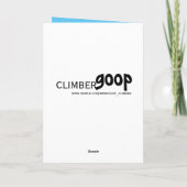 ハッピーバースデー岩登りカード カード (裏面)