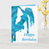 ハッピーバースデー岩登りカード カード (黄色い花)