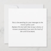 ハッピーバースデー巡査おもしろい カード (裏面)