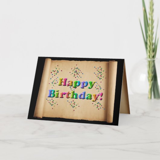 ハッピーバースデー巻 カード (正面)