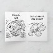 ハッピーバースデー帆船ボーイカラーマイページ カード (内部)