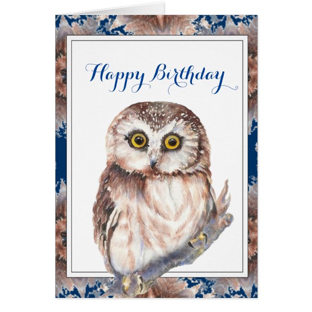 ハッピーバースデー年老いたおもしろいのオウム (正面)
