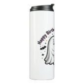 ハッピーバースデー幽霊猫PNG -不気味可愛いクラシック タンブラー (回転左)