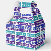 ハッピーバースデー引用文お気に入りギフトボックス フェイバーボックス (正面)