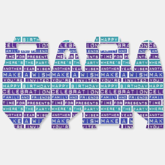 ハッピーバースデー引用文お気に入りギフトボックス フェイバーボックス (見開き)