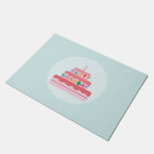 ハッピーバースデー形式 ドアマット (アングル)