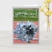 ハッピーバースデー応援POM カード (黄色い花)