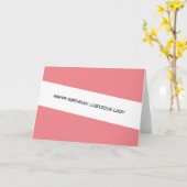 ハッピーバースデー性愛なる女性 カード (黄色い花)