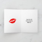 ハッピーバースデー恋人、彼のための誕生日 カード (内部)