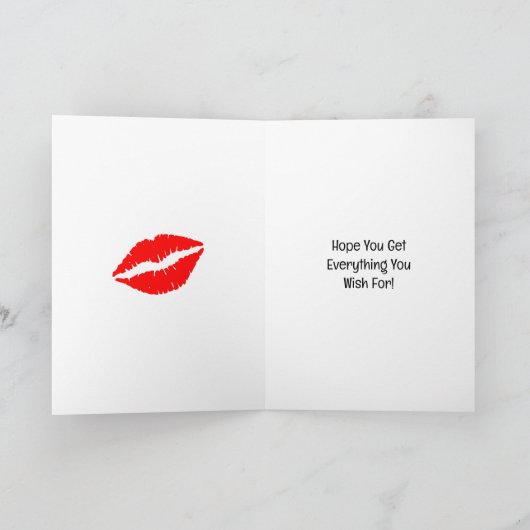 ハッピーバースデー恋人、彼のための誕生日 カード (内部)