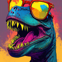 ハッピーバースデー恐竜かわいいカード