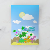 ハッピーバースデー恐竜カード カード (内部)