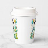 ハッピーバースデー恐竜紙カップ 紙コップ (右)