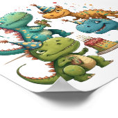 ハッピーバースデー恐竜 ポスター (角)