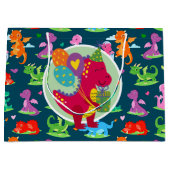 ハッピーバースデー恐竜 ラージペーパーバッグ (正面)