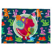 ハッピーバースデー恐竜 ラージペーパーバッグ (裏面)