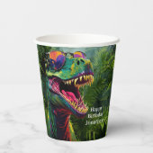ハッピーバースデー恐竜 紙コップ (裏面)
