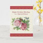 ハッピーバースデー恵みを特別な友人に カード (黄色い花)