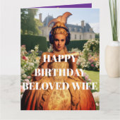 ハッピーバースデー愛の妻 カード (正面)