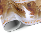 ハッピーバースデー愛らしい車の顔の包装紙 ラッピングペーパー (ロールコーナー)