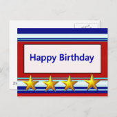 ハッピーバースデー愛国心 ポストカード (正面/裏面)