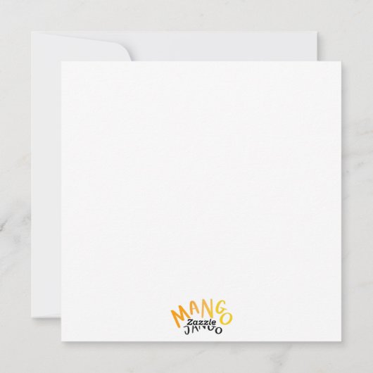 ハッピーバースデー手書き虹デザイン シーズンカード (裏面)