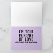 ハッピーバースデー手錠ラブ妻夫カード カード (内部)