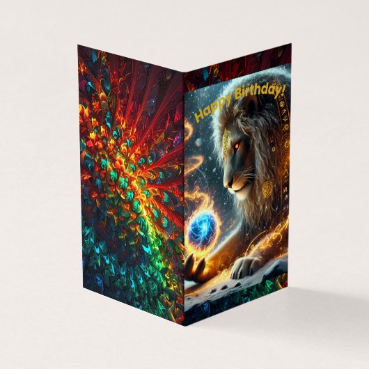 ハッピーバースデー折りカード (外部)