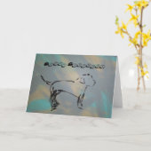 ハッピーバースデー折りグリーティングカード カード (黄色い花)