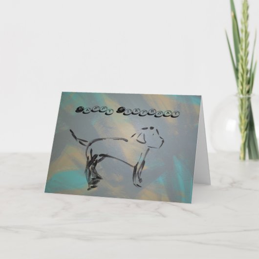 ハッピーバースデー折りグリーティングカード カード (正面)