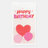 ハッピーバースデー折り畳みグリーティングカード (正面)