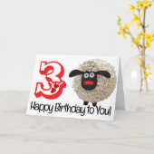 ハッピーバースデー折り畳みグリーティングカード カード (黄色い花)