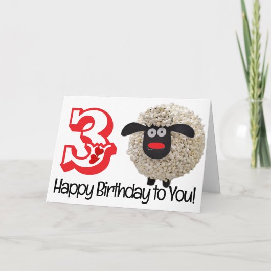 ハッピーバースデー折り畳みグリーティングカード カード (正面)