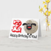 ハッピーバースデー折り畳みグリーティングカード カード (黄色い花)