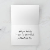 ハッピーバースデー折り畳みグリーティングカード カード (内部)