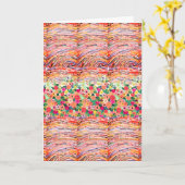 ハッピーバースデー折り畳みグリーティングカード カード (黄色い花)