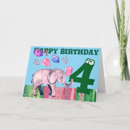 ハッピーバースデー折り畳みグリーティングカード カード