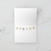 ハッピーバースデー折り畳みグリーティングカード カード (内部)